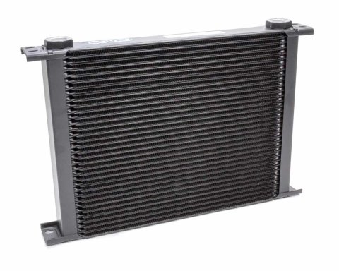 Fluid Cooler - ProLine STD 9 Series - 15.94 x 10.74 x 1.97 in - Plate Type - 22 mm x 1.50 Female Inlet / Outlet - Aluminum - Black Paint - Universal - Each