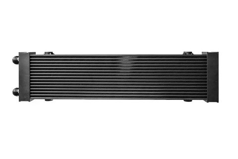 Fluid Cooler - ProLine COM - 23.5 x 5.88 x 1.88 in - Plate Type - 22 m x 1.50 Female Inlet / Outlet - Aluminum - Black Paint - Universal - Each