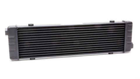 Fluid Cooler - ProLine SLM Series - 19.99 x 4.43 x 1.57 in - Plate Type - 22 mm x 1.50 Female Inlet / Outlet - Aluminum - Black Paint - Universal - Each