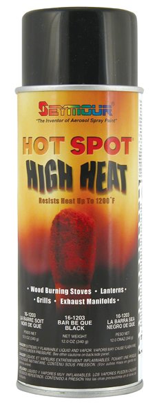 Paint - HOT SPOT - High Temperature - Silicone - Black - 16 oz Aerosol - Each