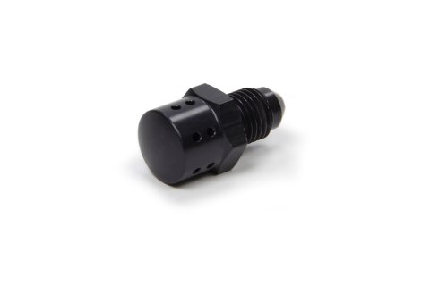 Fire Suppression Nozzle - Straight - 4 AN Male - 3 Way Discharge - Aluminum - Black Anodized - All Agents - Each