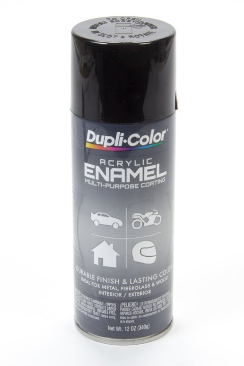 Paint - Dupli-Color - Acrylic Enamel - Gloss Black - 12 oz Aerosol - Each