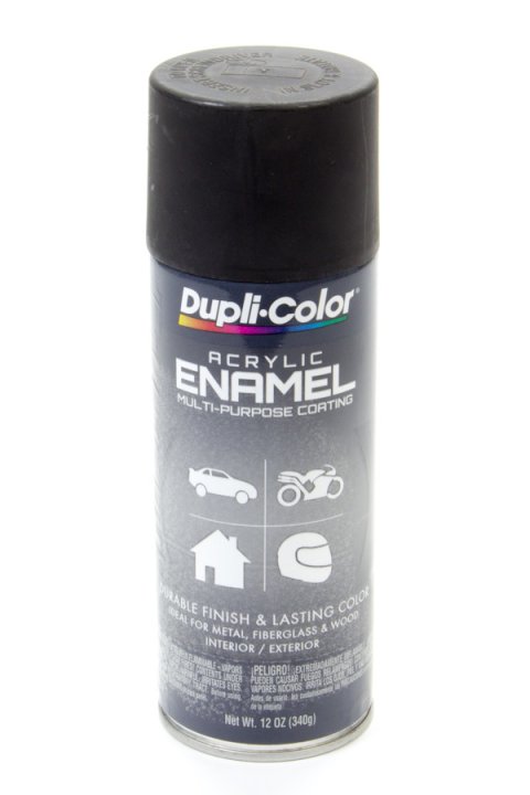 Paint - Dupli-Color - Acrylic Enamel - Semi-Gloss Black - 12 oz Aerosol - Each