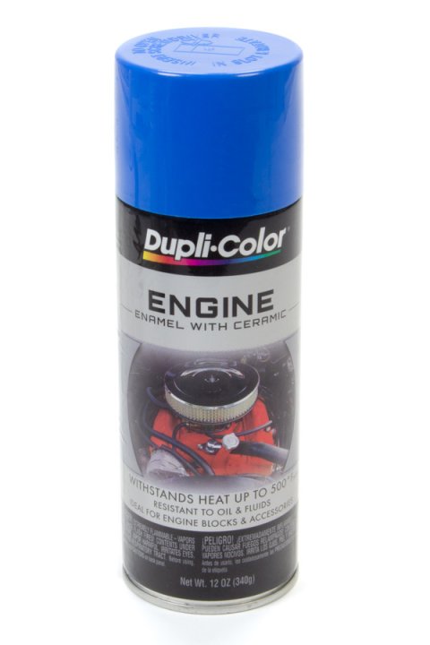 Paint - Dupli-Color - Engine - High Temperature - Enamel - Gloss Ford Blue - 12 oz Aerosol - Each