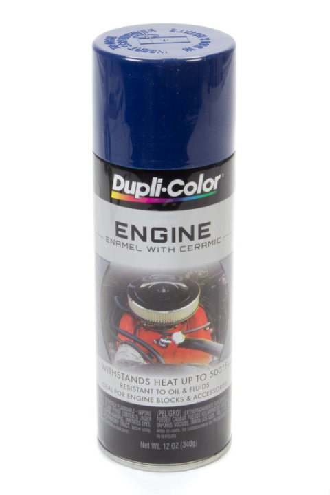Paint - Dupli-Color - Engine - High Temperature - Enamel - Gloss Ford Dark Blue - 12 oz Aerosol - Each
