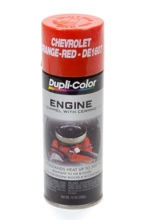 Paint - Dupli-Color - Engine - High Temperature - Enamel - Gloss Chevy Orange - 12 oz Aerosol - Each