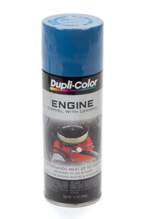 Paint - Dupli-Color - Engine - High Temperature - Enamel - GM Blue - 12 oz Aerosol - Each