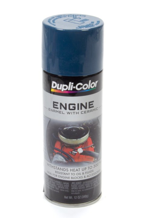 Paint - Dupli-Color - Engine - High Temperature - Enamel - Gloss Chevy Blue - 12 oz Aerosol - Each