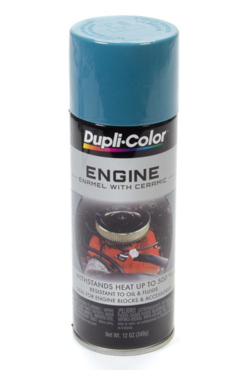 Paint - Dupli-Color - Engine - High Temperature - Enamel - Gloss Pontiac Blue - 12 oz Aerosol - Each