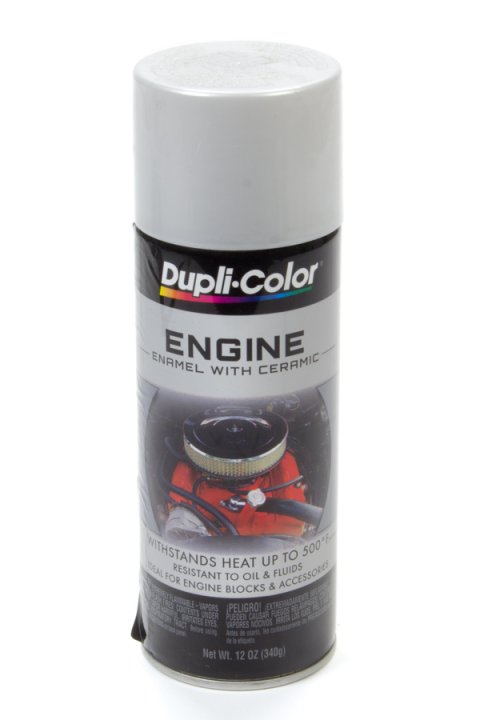 Paint - Dupli-Color - Engine - High Temperature - Enamel - Gloss Aluminum - 12 oz Aerosol - Each