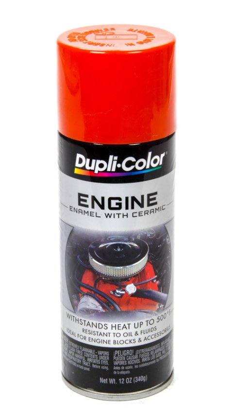 Paint - Dupli-Color - Engine - High Temperature - Enamel - Gloss Chevy Orange - 12 oz Aerosol - Each