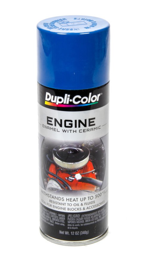 Paint - Dupli-Color - Engine - High Temperature - Enamel - Gloss - Old Ford Blue - 12 oz Aerosol - Each