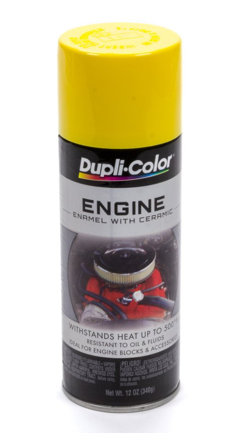 Paint - Dupli-Color - High Temperature - Acrylic Enamel - Gloss Daytona Yellow - 12 oz Aerosol - Each