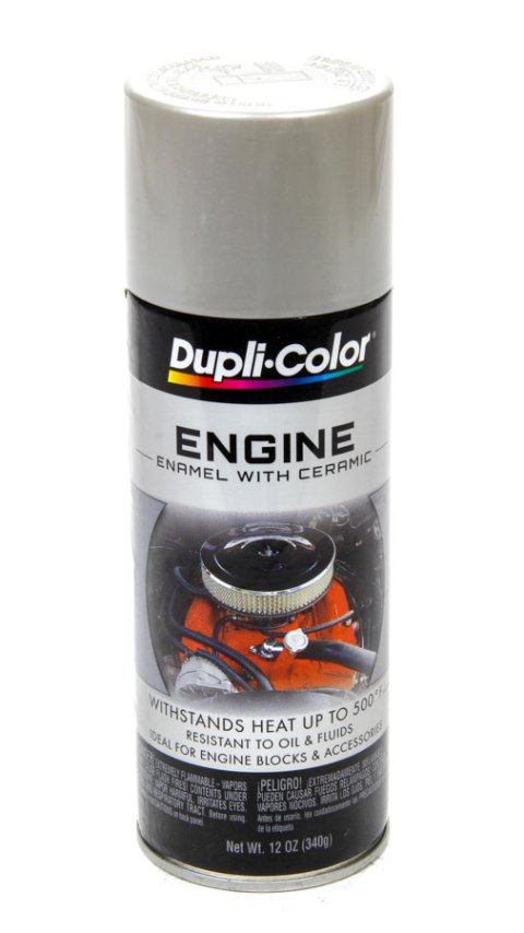 Paint - Dupli-Color - Engine - High Temperature - Enamel - Gloss Cast Aluminum - 12 oz Aerosol - Each