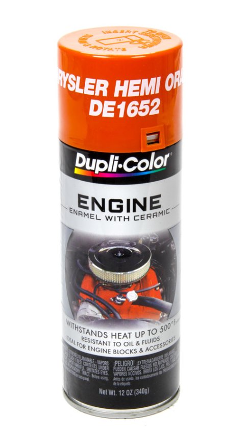 Paint - Dupli-Color - Engine - High Temperature - Enamel - Gloss Chrysler Hemi Orange - 12 oz Aerosol - Each