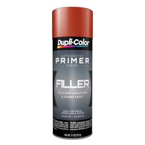 Paint - Dupli-Color - Filler Primer - Rust Resistant - Flat Oxide Red - 12 oz Aerosol - Each