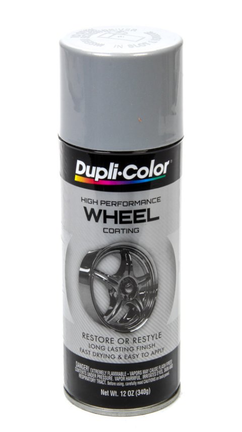 Paint - Dupli-Color High Performance - Wheel Coating - Acrylic Enamel - Gloss Silver - 12 oz Aerosol - Each