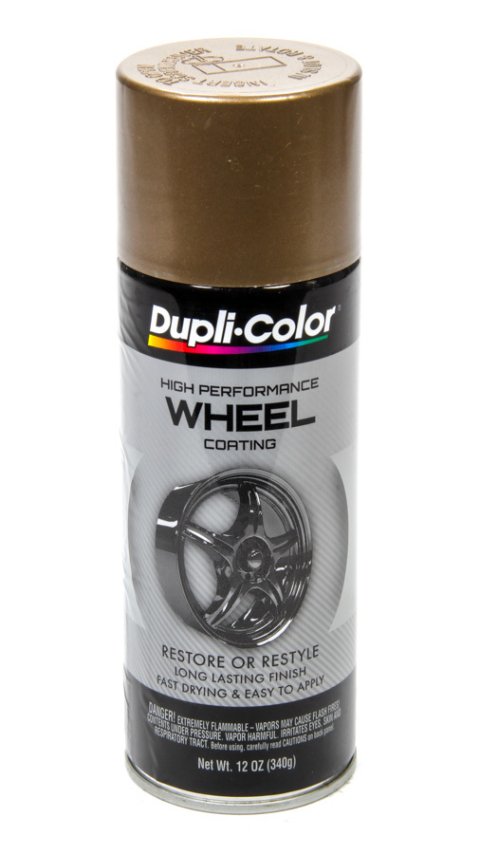 Paint - Dupli-Color High Performance - Wheel Coating - Acrylic Enamel - Gloss Bronze - 12 oz Aerosol - Each