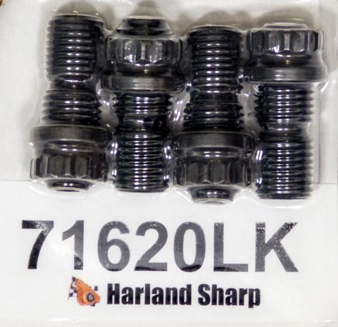 Rocker Arm Adjuster - 7/16-20 in Thread - 1.250 in Long - 5/16 in Cup - Steel - Harland Sharp Adjustable Rockers - Set of 4