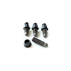 Rocker Arm Adjuster - 7/16-20 in Thread - 1.200 in Long - 3/8 in Ball - Steel - Harland Sharp Adjustable Rockers - Ford FE-Series - Set of 4