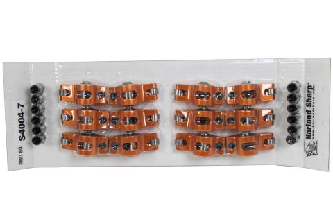 Rocker Arm - Original - 7/16 in Stud Mount - 1.60 Ratio - Full Roller - Aluminum - Orange Anodized - AMC V8 - Set of 16