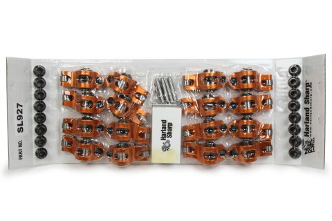 Rocker Arm - Original - Pedestal Mount - 1.70 Ratio - Full Roller - Aluminum - Orange Anodized - L92 / LS3 - GM LS-Series - Set of 16