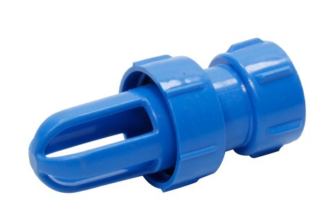 Water Connection Fitting - Straight - Replacement - Plastic - Blue - ShurTrax Traction Aids - Each