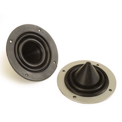 Firewall Grommet - 1 Hole - 3 in OD - 1 in OD - 1.24 in Thick - Pointed - Aluminum / Rubber - Black / Natural - Each