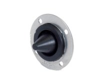 Firewall Grommet - 1 Hole - 1.5 in OD - 0.04 in Thick - Pointed - Aluminum / Rubber - Black / Natural - Each