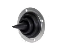 Firewall Grommet - 1 Hole - 2 in OD - 0.04 in Thick - Pointed - Aluminum / Rubber - Black / Natural - Each