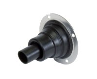 Firewall Grommet - 2 in Hole - 0.375 in ID - 1.15 in Thick - Rubber - Black - Each