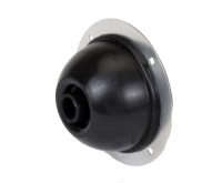 Firewall Grommet - 1 Hole - 0.4 in ID - 3 in OD - 1.15 in Thick - Bellow Style - Aluminum / Rubber - Black / Natural - Each