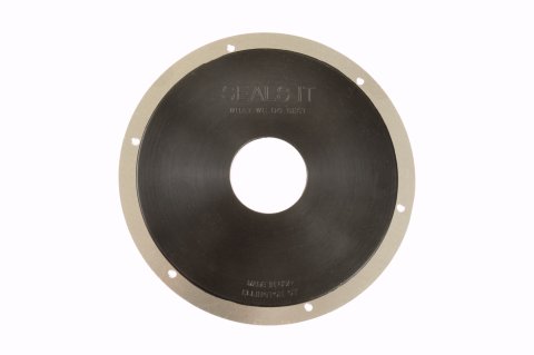 Nerf Bar Grommet - 1 Hole - 6 in OD - 1.5 in ID - 0.05 in Thick - Aluminum / Rubber - Black / Natural - Each