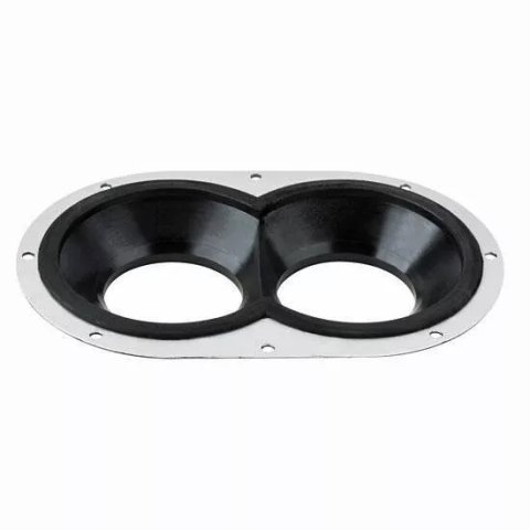 Sprint Car Air Box Seal - 2 to 2.625 in Stacks - Aluminum / Rubber - Each