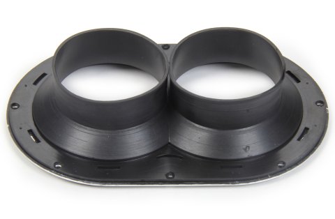 Sprint Car Air Box Seal - Extended Lip - 2.625 in To 2.9 in Stacks - Aluminum / Rubber - Each