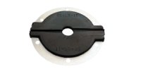 Firewall Grommet - 1 Split Hole - 3 in OD - 0.5 in ID - 0.175 in Thick - Flat - Aluminum / Rubber - Black / Natural - Each