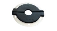 Firewall Grommet - 1 Split Hole - 3 in OD - 0.75 in ID - 0.175 in Thick - Flat - Aluminum / Rubber - Black / Natural - Each
