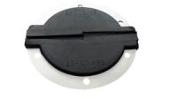 Firewall Grommet - 1 Split Hole - 3 in OD - 0.175 in Thick - Flat - Aluminum / Rubber - Black - Each