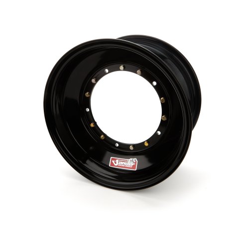 Wheel - Direct Mount - 15 x 8 in - 3.000 in Backspace - 5 x 9.75 in Bolt Pattern - Aluminum - Black Powder Coat - Each