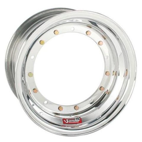 Wheel - Direct Mount - 15 x 8 in - 4.000 in Backspace - 5 x 9.75 in Bolt Pattern - Aluminum - Polished - Each