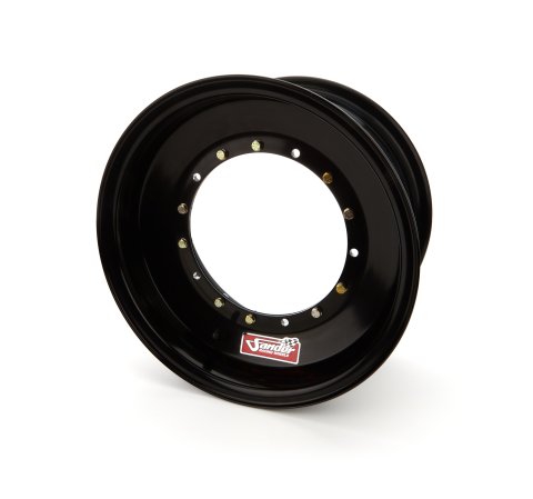 Wheel - Direct Mount - 15 x 8 in - 4.000 in Backspace - 5 x 9.75 in Bolt Pattern - Aluminum - Black Anodized - Each