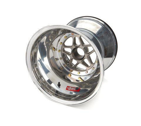 Wheel - 15 x 15 in - 5.000 in Backspace - 42 Spline - Inner Beadlock - Aluminum - Polished - Each