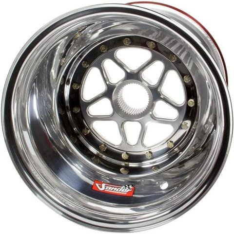 Wheel - 15 x 15 in - 6.000 in Backspace - 42 Spline - Inner Beadlock - Aluminum - Polished - Each