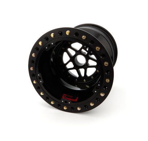 Wheel - 15 x 17 in - 7.000 in Backspace - 42 Spline - Beadlock - Aluminum - Black Anodized - Each