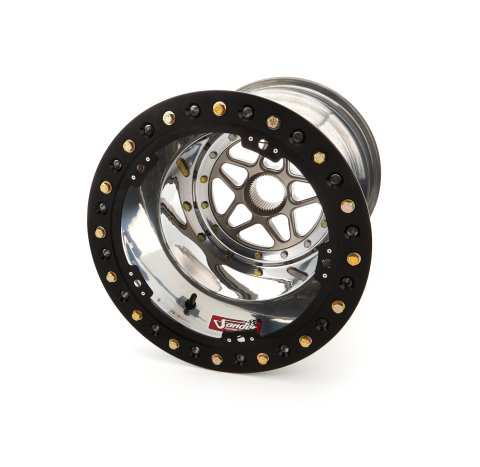 Wheel - 15 x 18 in - 5.000 in Backspace - 42 Spline - Beadlock - Aluminum - Polished - Each