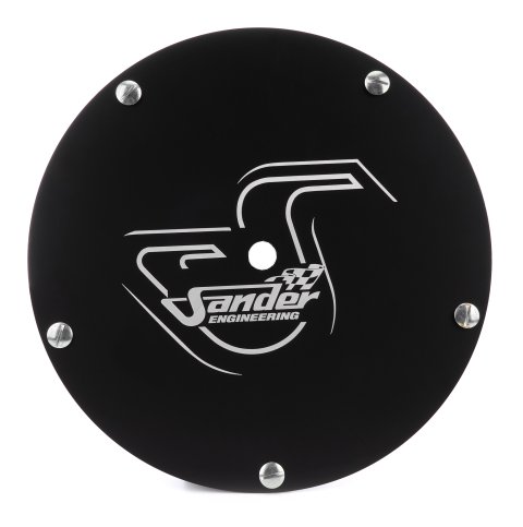 Wheel Cover - Aluminum - Black Anodized - 15 in Wheels - Sprint Car - Each