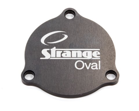Wheel Hub Dust Cap - 3-Bolt - Aluminum - Black Anodized - Strange Oval Wheel Hub - Each