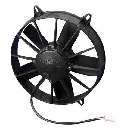 Electric Cooling Fan - 11 in Fan - Puller - 1463 CFM - 24V - Curved Blade - 11.771 x 11.771 in - 3.720 in Thick - Plastic - Each