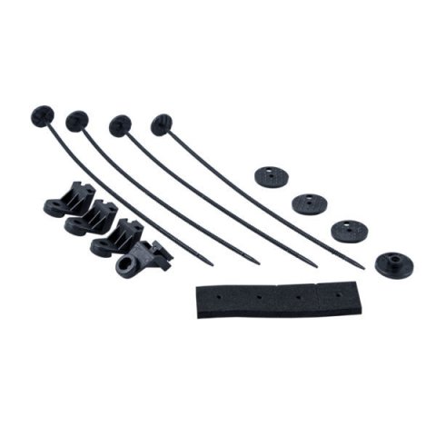 Electric Fan Mount Kit - Pro Series - Push Through Radiator Style - Nylon - Black - 10-12 in Cooling Fans - Kit