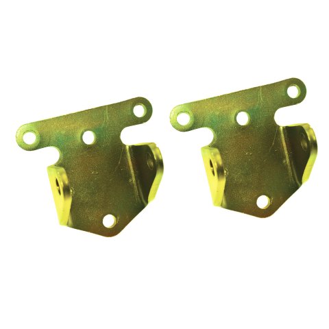 Motor Mount - Solid Mount - Bolt-On - Steel - Cadmium Plated - Small Block Chevy - Pair